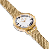Damen Quarzuhr gelbgold Edelstahl gelbgold