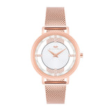 Damen Quarzuhr roségold Edelstahl roségold