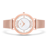 Damen Quarzuhr roségold Edelstahl roségold