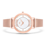 Damen Quarzuhr roségold Edelstahl roségold