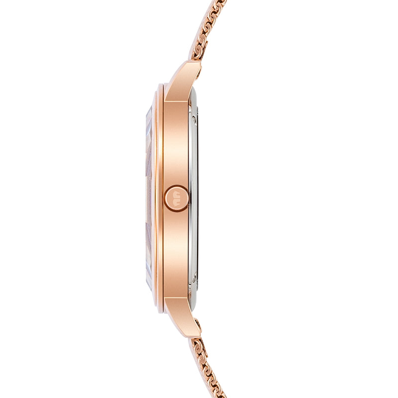 Damen Quarzuhr roségold Edelstahl roségold