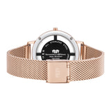 Damen Quarzuhr roségold Edelstahl roségold