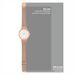 Damen Quarzuhr roségold Edelstahl roségold
