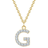 Kette mit Anhänger Sterling Silber gelbgold Zirkonia weiß