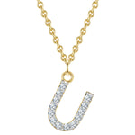 Kette mit Anhänger Sterling Silber gelbgold Zirkonia weiß