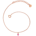 Armband Sterling Silber rosévergoldet Turmalin rosa