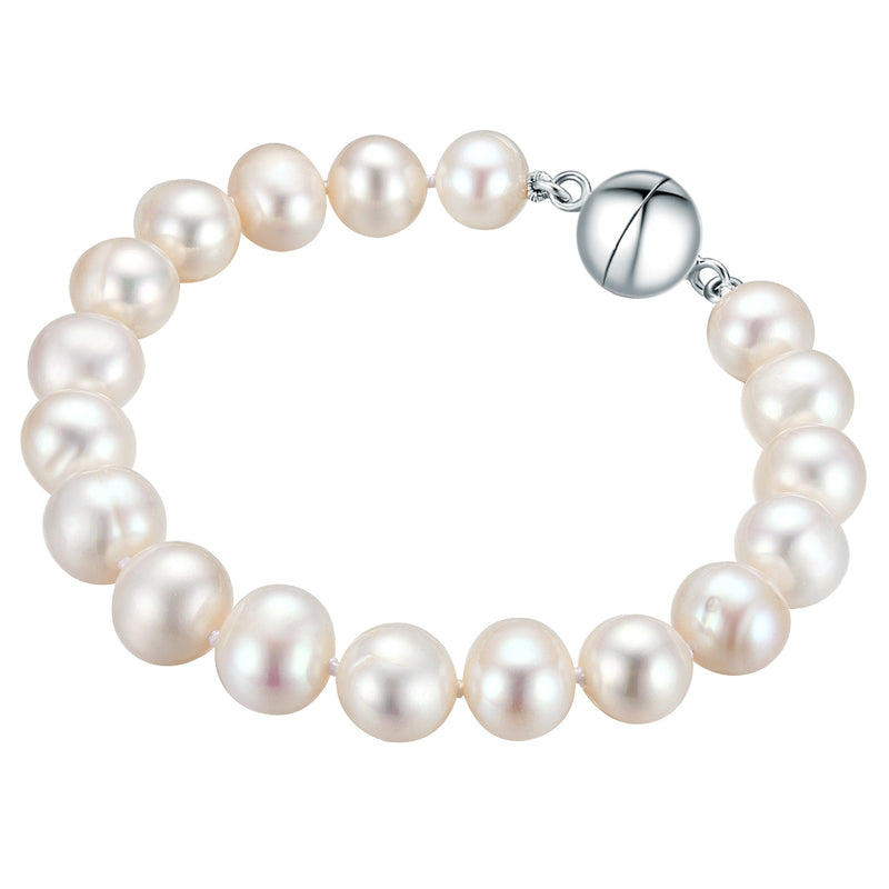 Armband Sterling Silber Süßwasser-Zuchtperle weiß