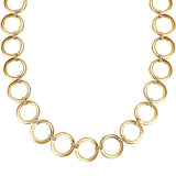Kette gelbgold verziert mit Kristallen von Swarovski® weiß