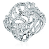 Ring verziert mit Kristallen von Swarovski® weiß