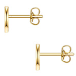 Ohrstecker Sterling Silber bi-Color Diamant weiß