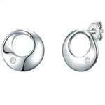 Ohrstecker Sterling Silber Diamant weiß