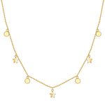 Kette mit Anhänger Sterling Silber gelbgold Diamant weiß