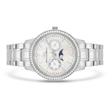 Damen Multifunktionsuhr silber Edelstahl silber