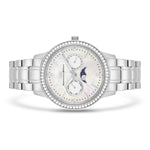 Damen Multifunktionsuhr silber Edelstahl silber