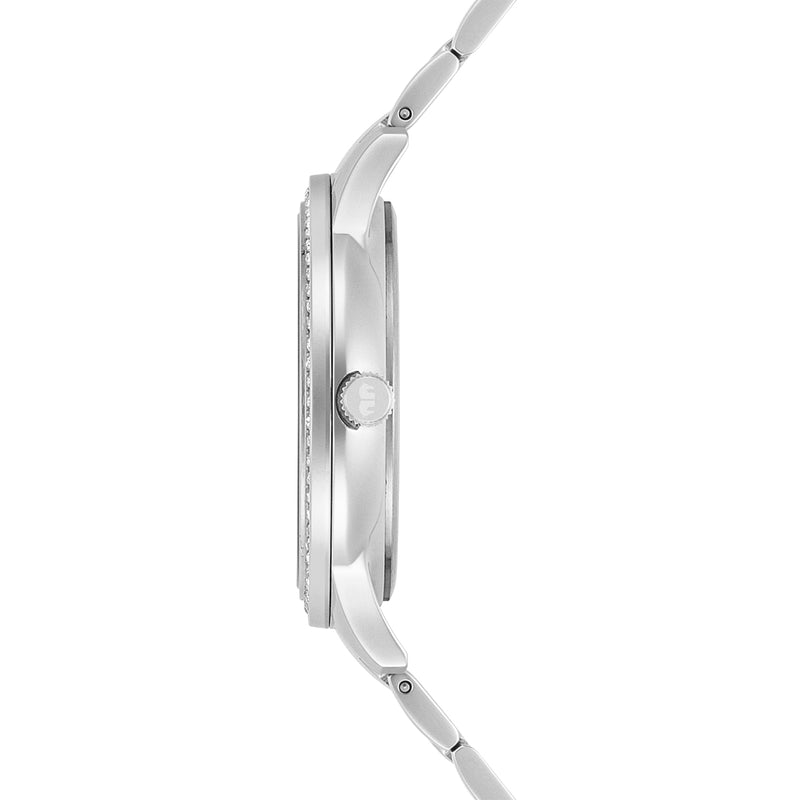 Damen Multifunktionsuhr silber Edelstahl silber