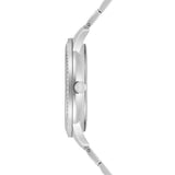 Damen Multifunktionsuhr silber Edelstahl silber