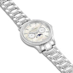 Damen Multifunktionsuhr silber Edelstahl silber