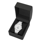 Damen Multifunktionsuhr silber Edelstahl silber