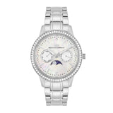 Damen Multifunktionsuhr silber Edelstahl silber