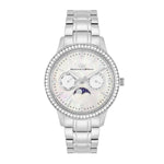 Damen Multifunktionsuhr silber Edelstahl silber