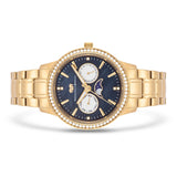 Damen Multifunktionsuhr gelbgold Edelstahl gelbgold