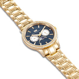Damen Multifunktionsuhr gelbgold Edelstahl gelbgold