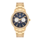 Damen Multifunktionsuhr gelbgold Edelstahl gelbgold