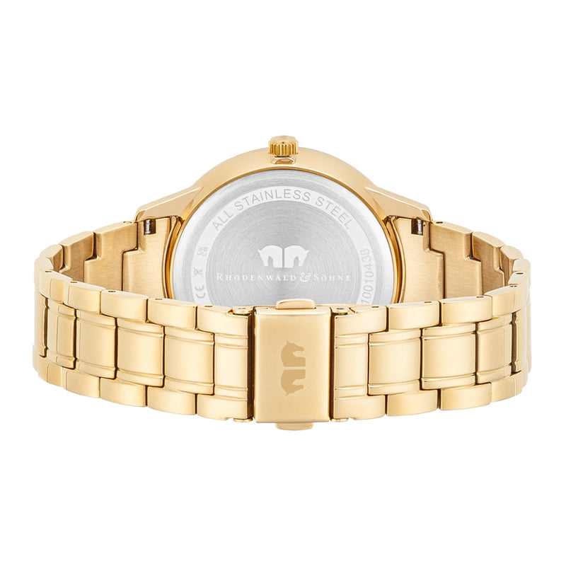 Damen Multifunktionsuhr gelbgold Edelstahl gelbgold
