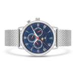 Herren Multifunktionsuhr silber Edelstahl silber