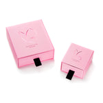 Ring Sterling Silber gelbgold Emaille rosa