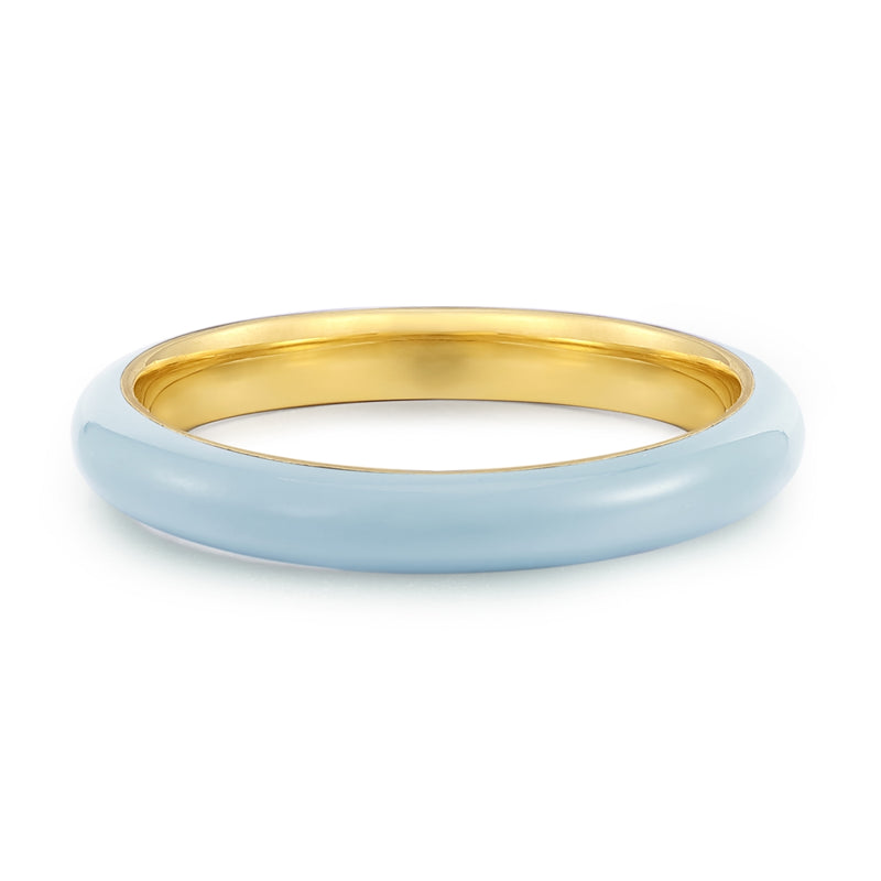Ring Sterling Silber gelbgold Emaille blau