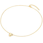 Kette mit Anhänger Sterling Silber gelbgold Zirkonia weiß