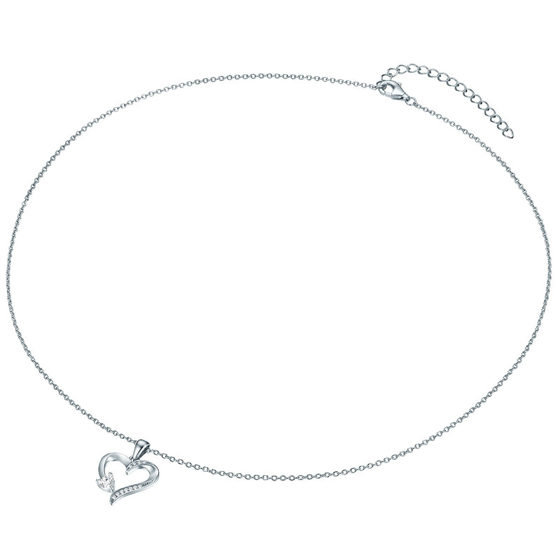 Kette mit Anhänger Sterling Silber Zirkonia weiß