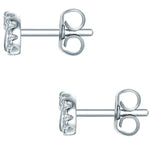 Ohrstecker Sterling Silber Zirkonia weiß