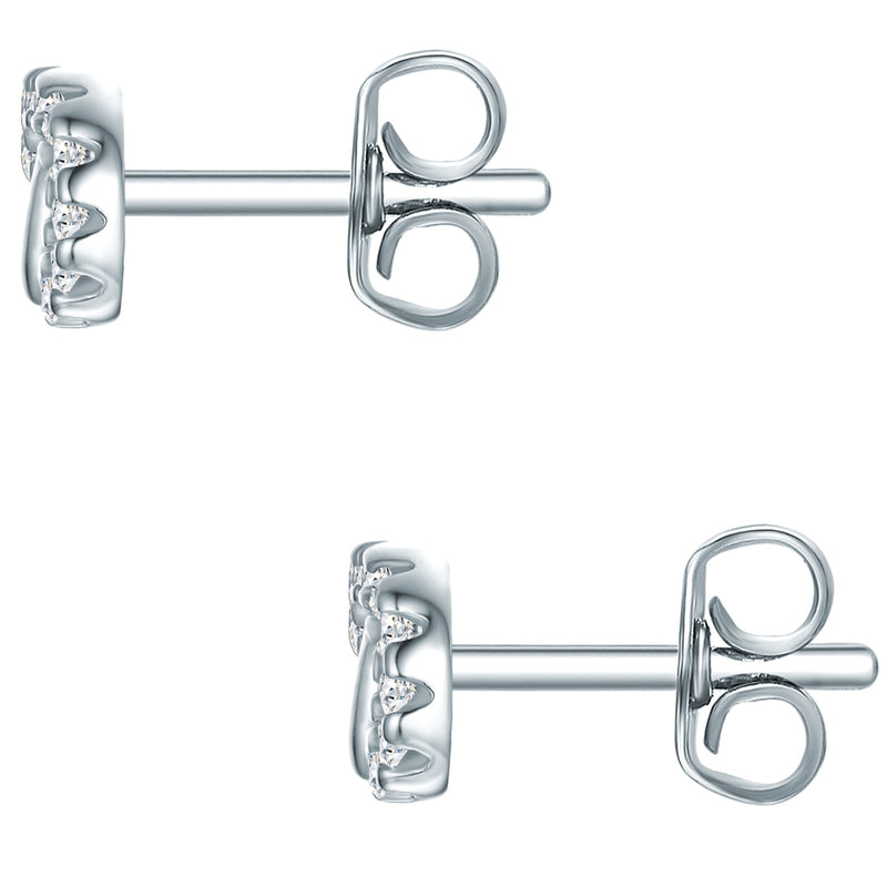 Ohrstecker Sterling Silber Zirkonia weiß