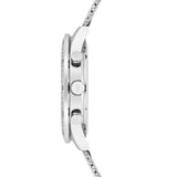 Herren Chronograph silber Edelstahl silber