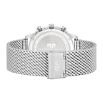 Herren Chronograph silber Edelstahl silber