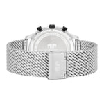 Herren Chronograph silber Edelstahl silber