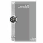 Herren Chronograph silber Edelstahl silber