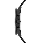 Herren Chronograph schwarz Edelstahl schwarz