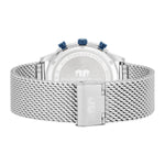 Herren Chronograph silber Edelstahl silber