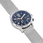 Herren Chronograph silber Edelstahl silber