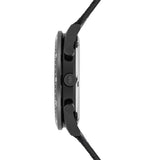 Herren Chronograph schwarz Nylon schwarz