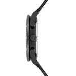 Herren Chronograph schwarz Nylon schwarz