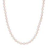 Kette Sterling Silber roségold Süßwasser-Zuchtperle weiß