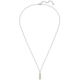 Kette mit Anhänger Sterling Silber bicolor Zirkonia weiß