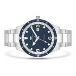 Herren Quarzuhr silber Edelstahl silber
