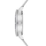 Herren Quarzuhr silber Edelstahl silber