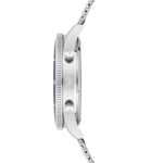 Herren Chronograph silber Edelstahl silber