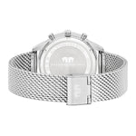 Herren Chronograph silber Edelstahl silber
